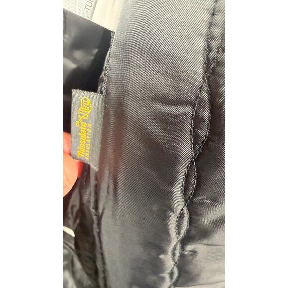 Twinhill Coat Mens 36S Black Hooded Fly Front Thinsulate Lined Overcoat Jacket - Picture 10 of 16